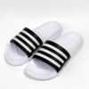 Sandalia adidas negra x blanco clásica