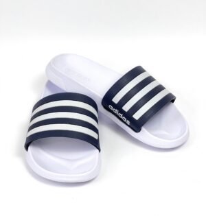 Sandalia adidas azul x blanco clásica