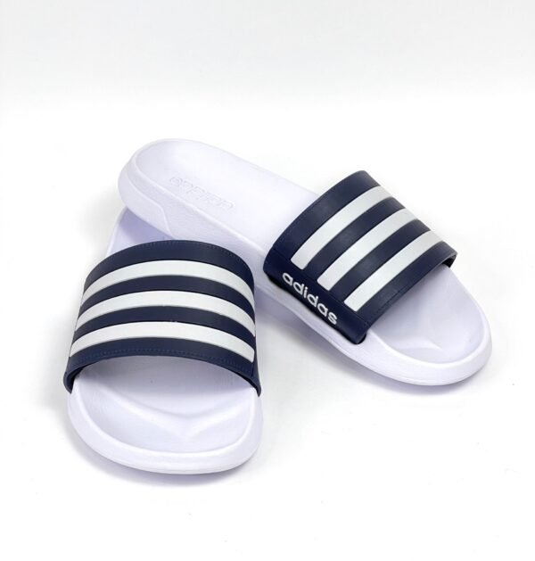 IMG_4618 2 Sandalia adidas azul x blanco clásica