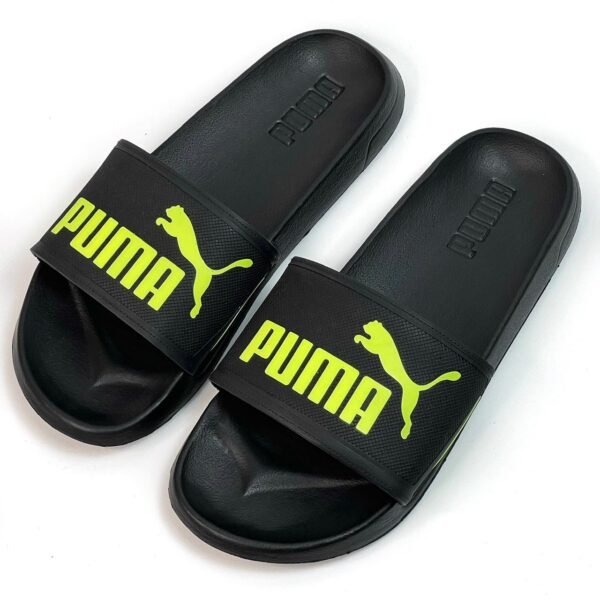 Sandalias Puma negras x verde