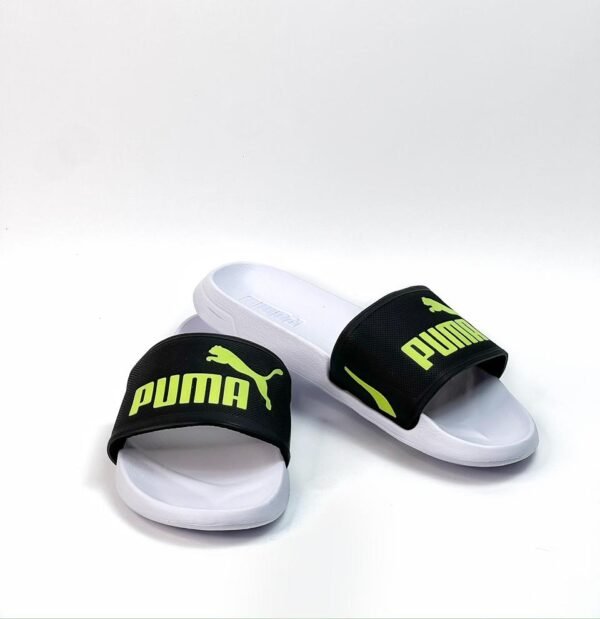 Sandalias Puma negras x verde